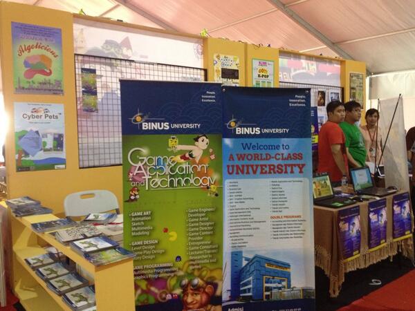 Stand dari Binus University pada PPKD 2013 di Monas